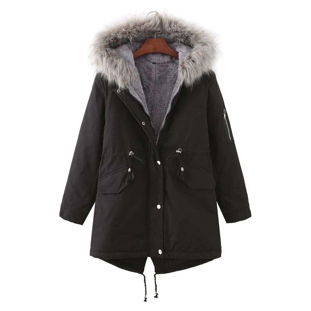 ModeGeist | Verdickte Winterjacke mit Fleecefutter