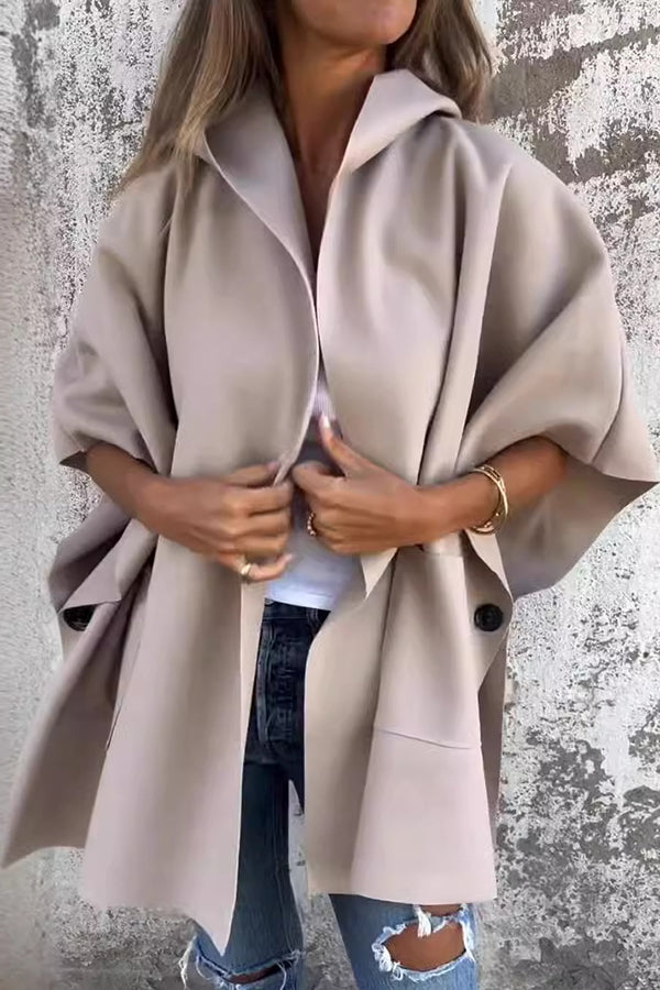 ModeGeist | Übergroßer Losvallender Cape Mantel Damen