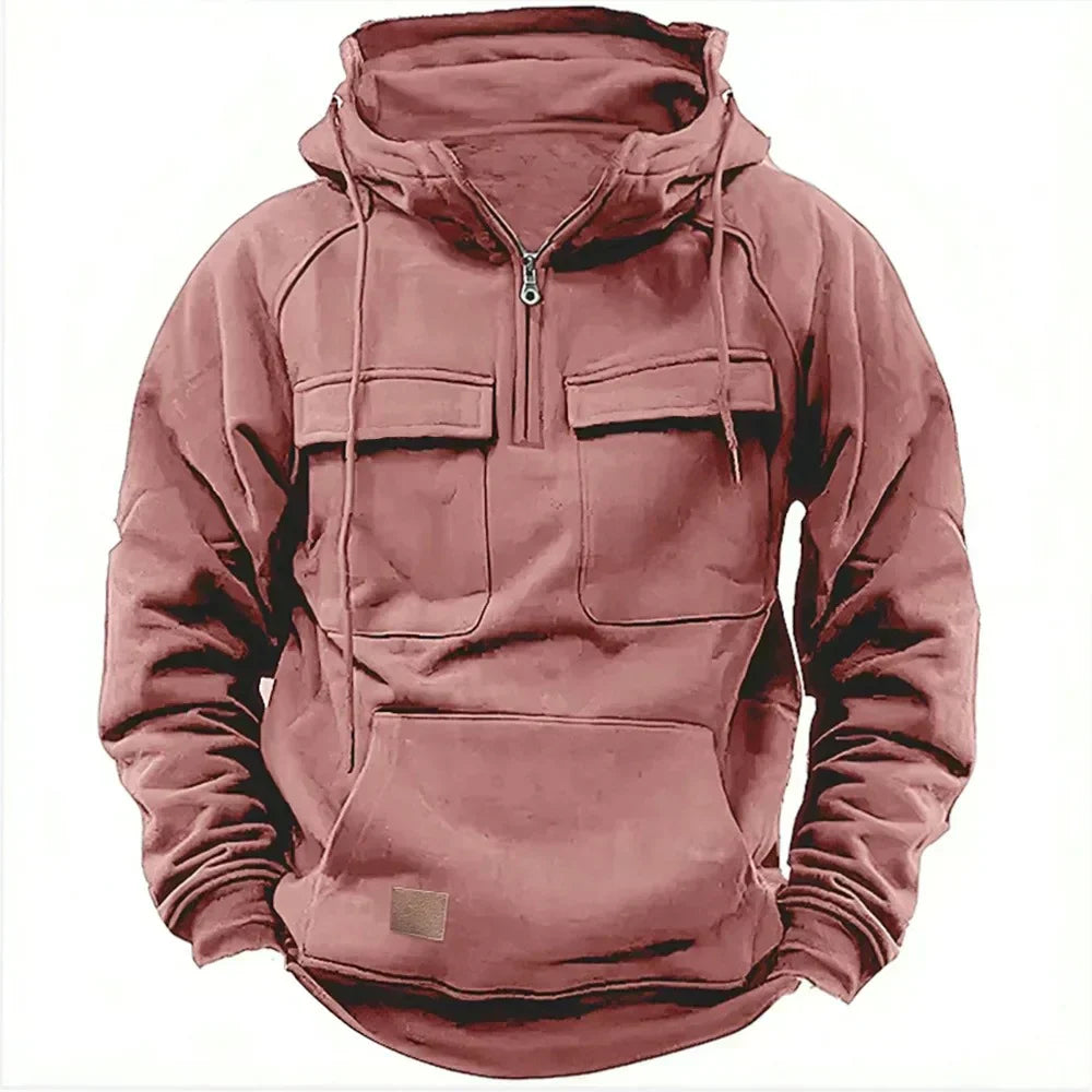 ModeGeist | Warme Hoodie mit hallem Reißverschluss