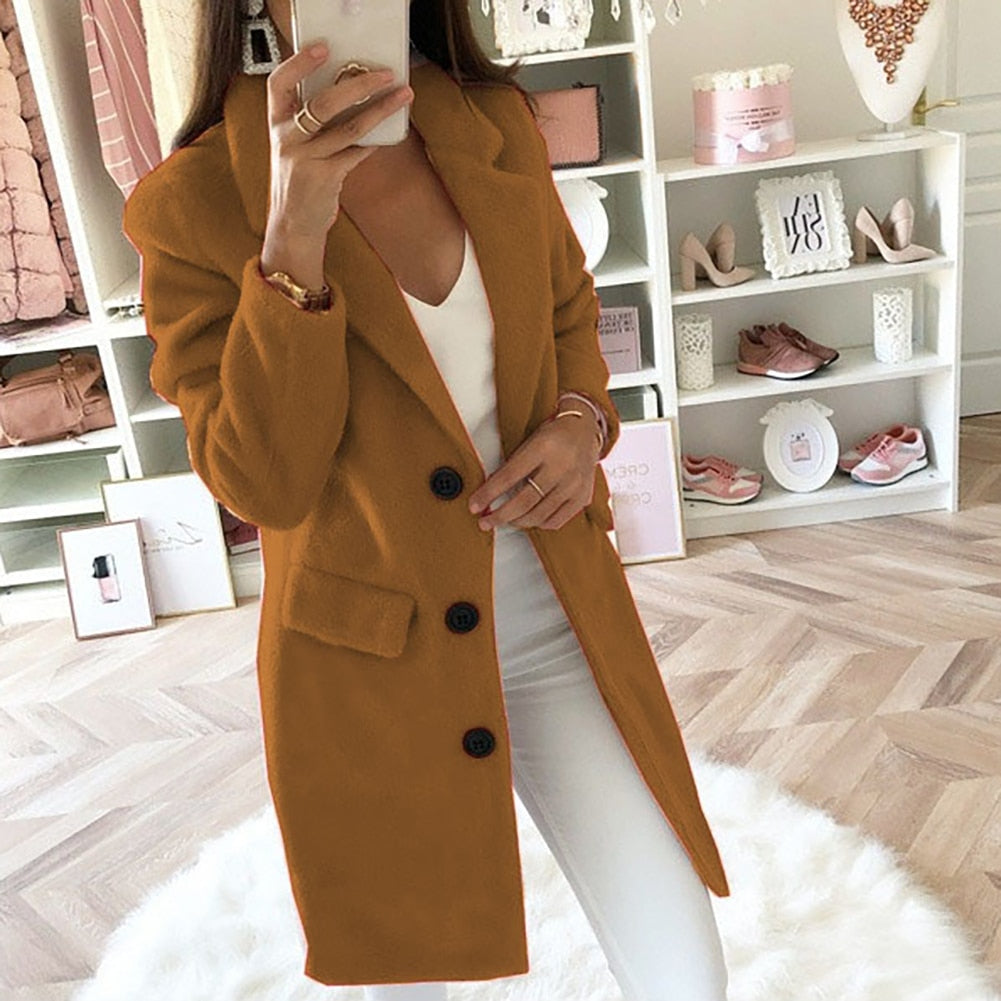 ModeGeist | Lange warme und bequeme Jacke