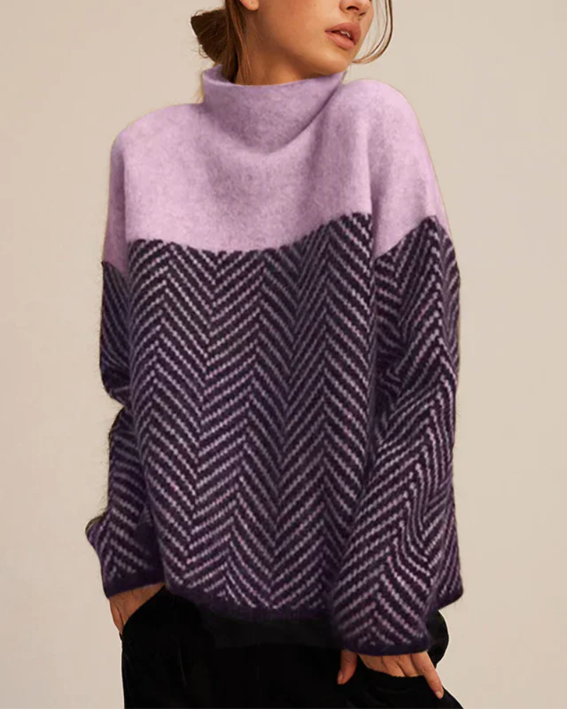 ModeGeist | Baumwolle Rollkragen-Pullover