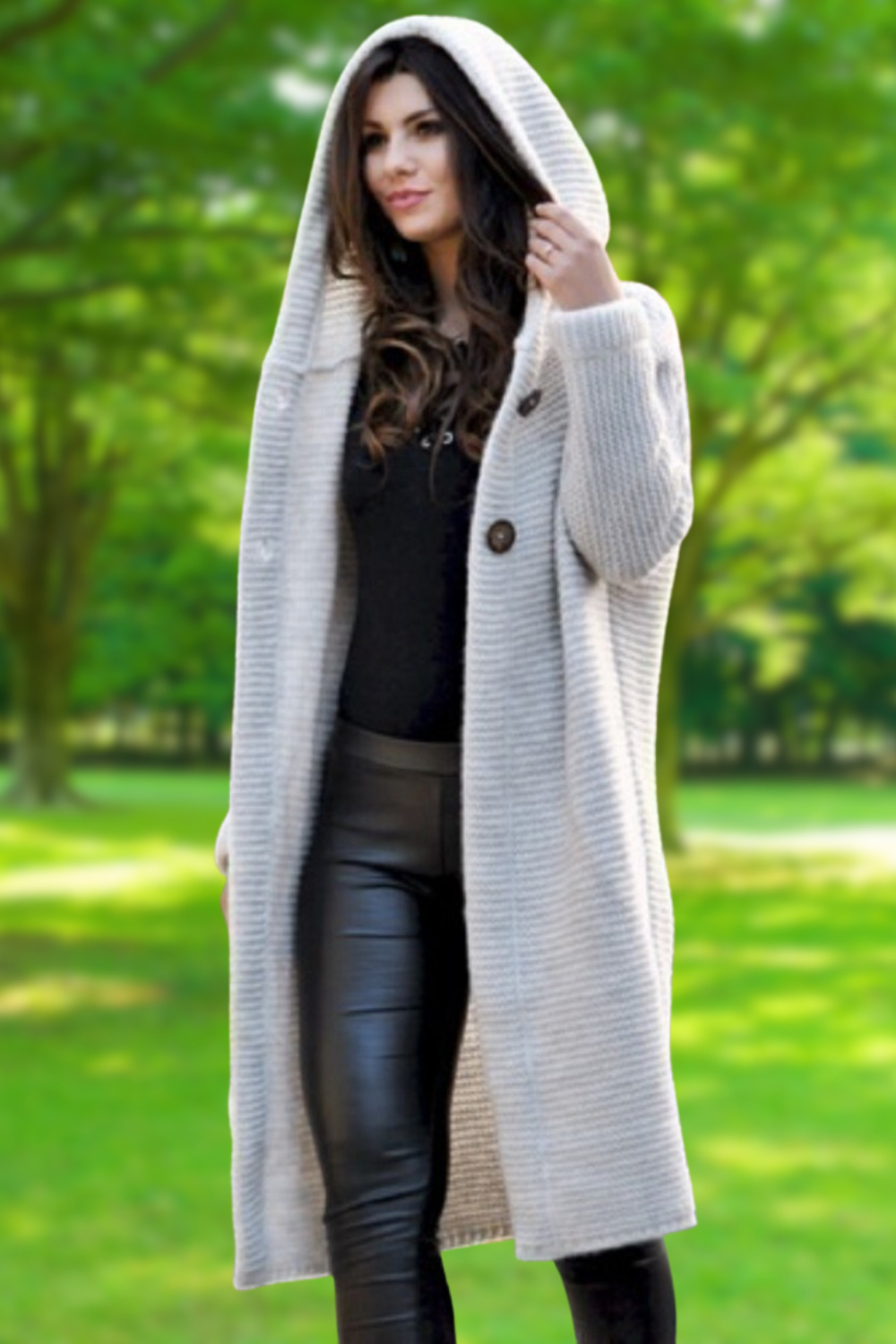ModeGeist | Elegante Lange Strickjacke