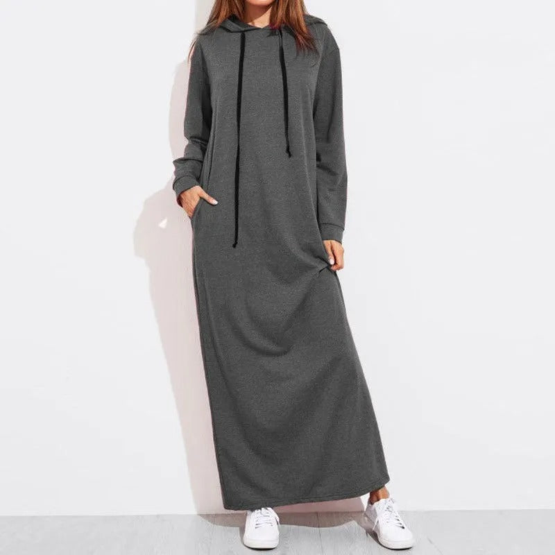 Celina® lässiges Maxikleid mit Kapuze