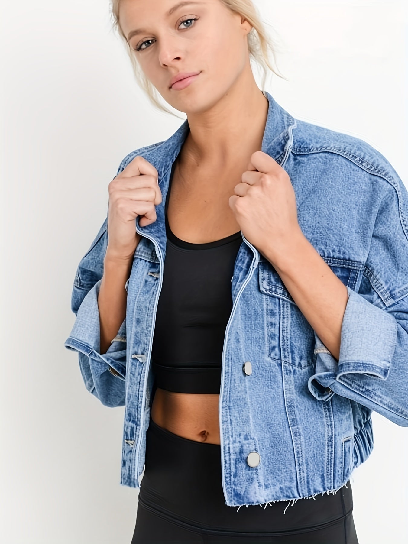 ModeGeist | Jeansjacke mit Reverskragen für Den Herbst