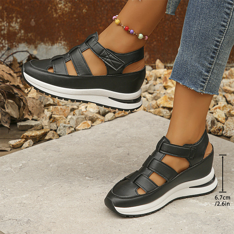 MODEGEIST Damen Sneaker Weiß Leichtgewicht Gepolstert