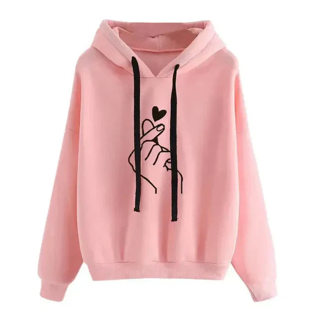 ModeGeist | Casual Hoodie mit Grafischem Druck Baumwollmischung Weich und Komfortabel