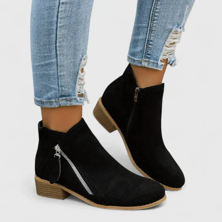 MODEGEIST Damen Stiefeletten mit Fußgewölbestütze und gepolsterter Sohle