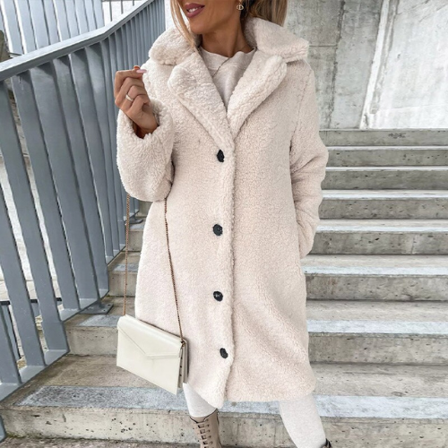 ModeGeist | Stilvoller, Weicher Teddy-Mantel