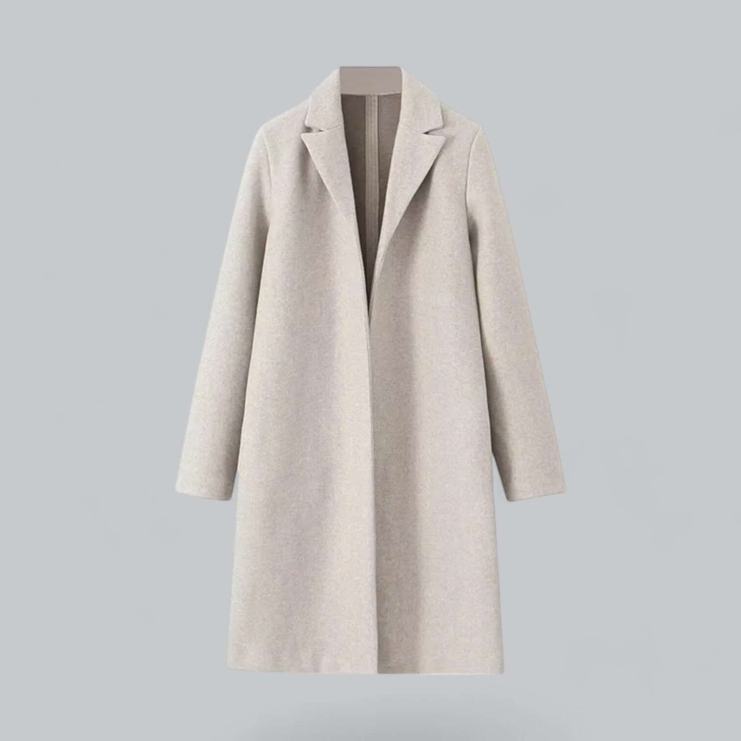 ModeGeist | Frauen Eleganter Offener Front-Trenchcoat