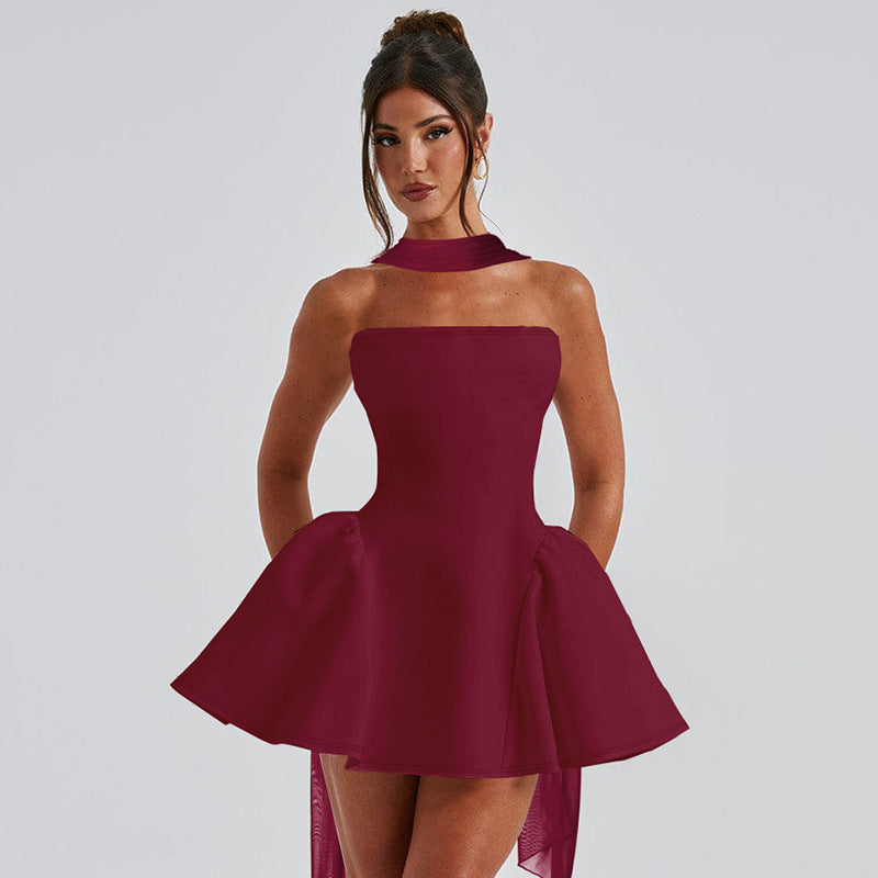 Andrea – Verführerisches Tube Top Kleid mit Reißverschluss