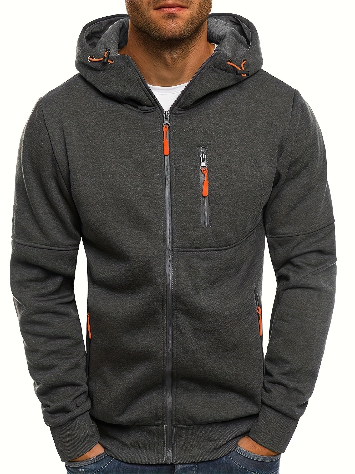 ModeGeist | Sportliche Kapuzenjacke mit Reißverschluss Bequem und Atmungsaktiv Perfekt für Outdoor-aktivitäten
