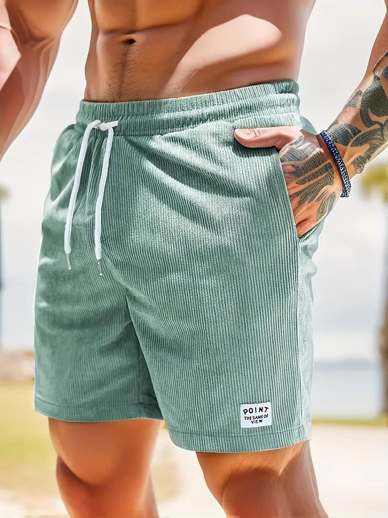 Herren Cordshorts mit bequemem, verstellbarem Bund