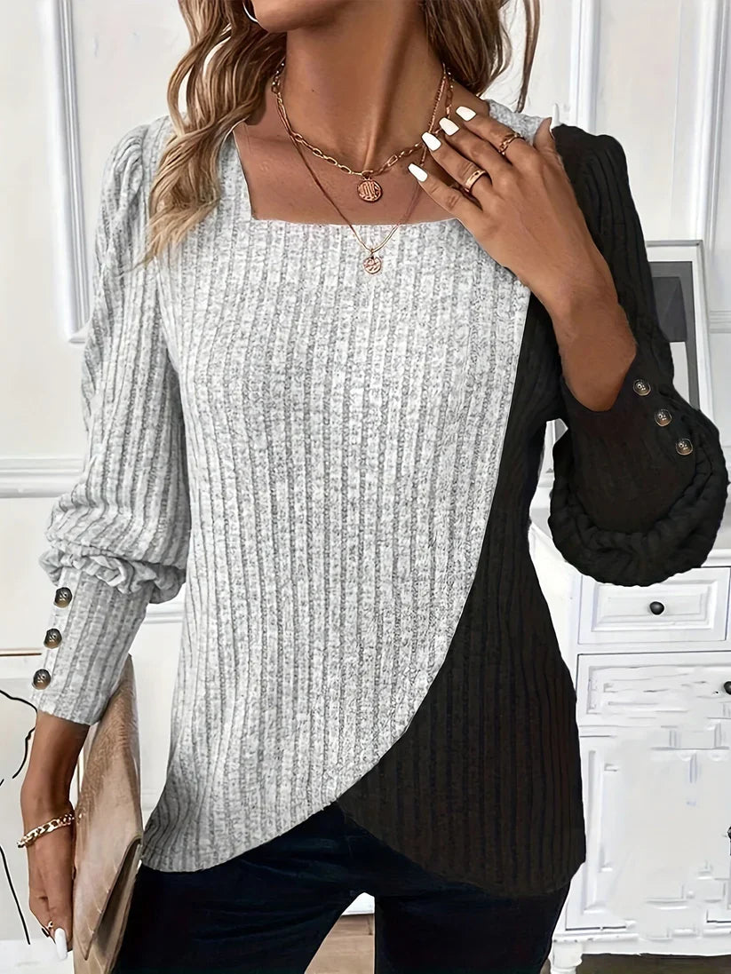 Asymmetrischer Strickpullover Theresa