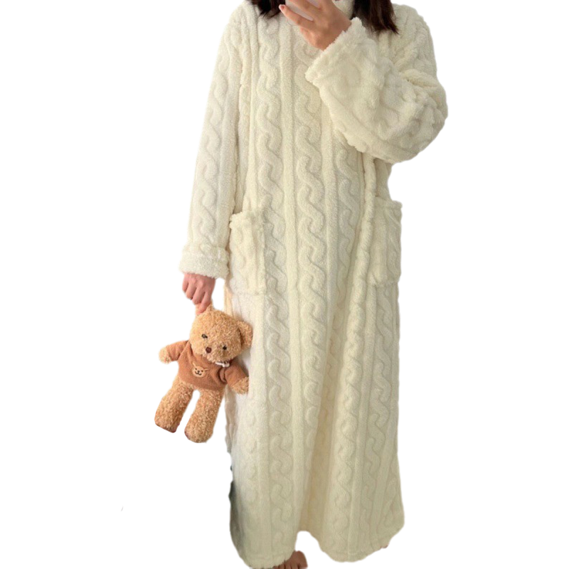 ModeGeist | Winter korallen Samt-Homewear