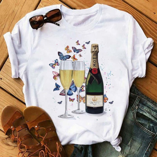 Lustiges Kawaii T-Shirt von Fudus mit roségoldfarbenem Aufdruck
