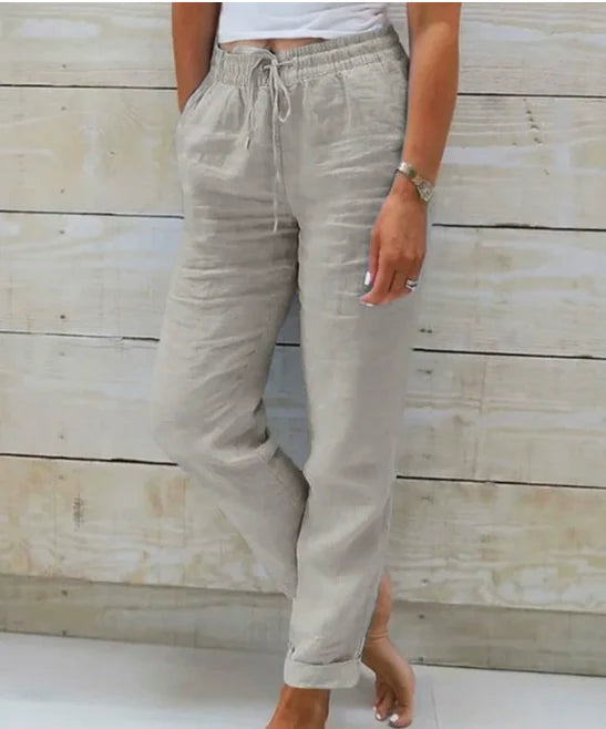 Aurelia: Wide Linen Trousers