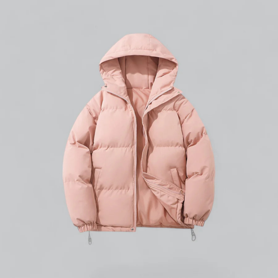ModeGeist | Kurze Kapuzenjacke Reißverschluss Besonderer Winter