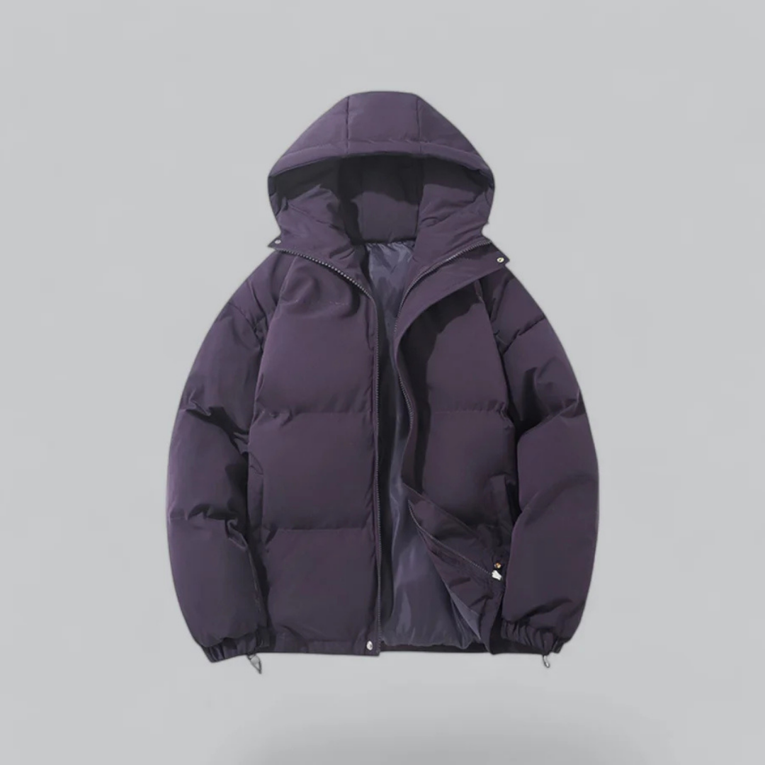 ModeGeist | Winter Klassische Daunen Reißverschluss Jacke Kapuze