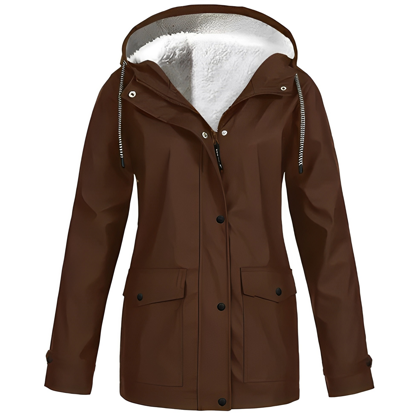 ModeGeist | Fleecegefütterte Damen Regenjacke