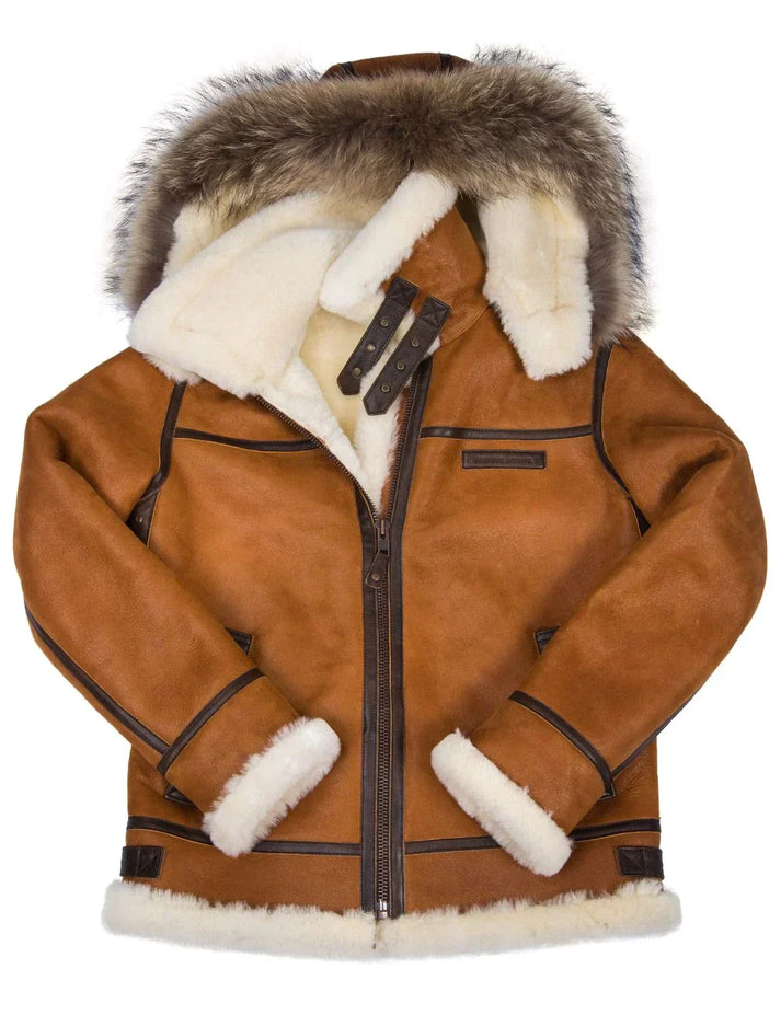 ModeGeist | Damen-Lammfellmantel mit Fell