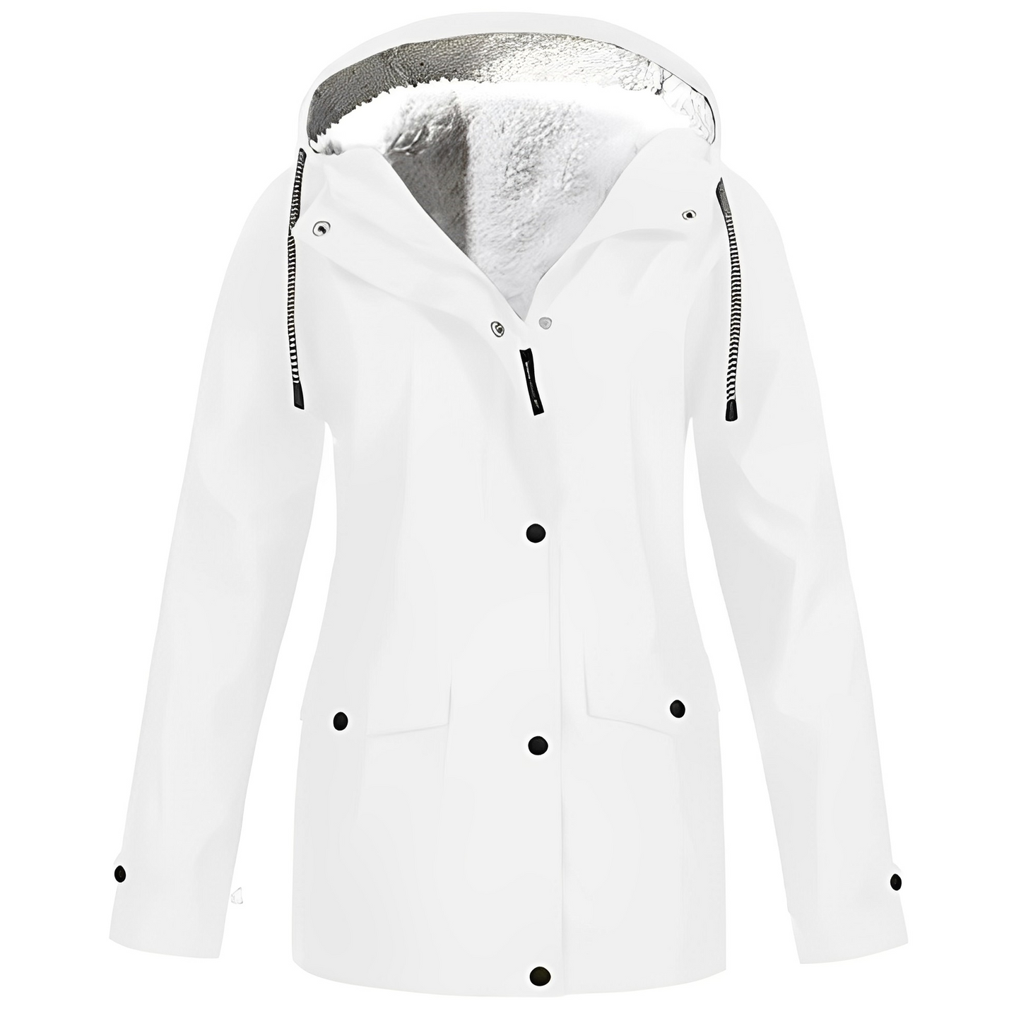 ModeGeist | Fleecegefütterte Damen Regenjacke