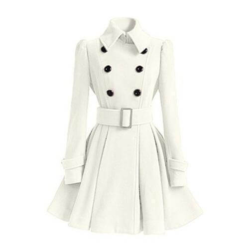 ModeGeist | Damen Doppelreiher Windbreaker Trenchcoat