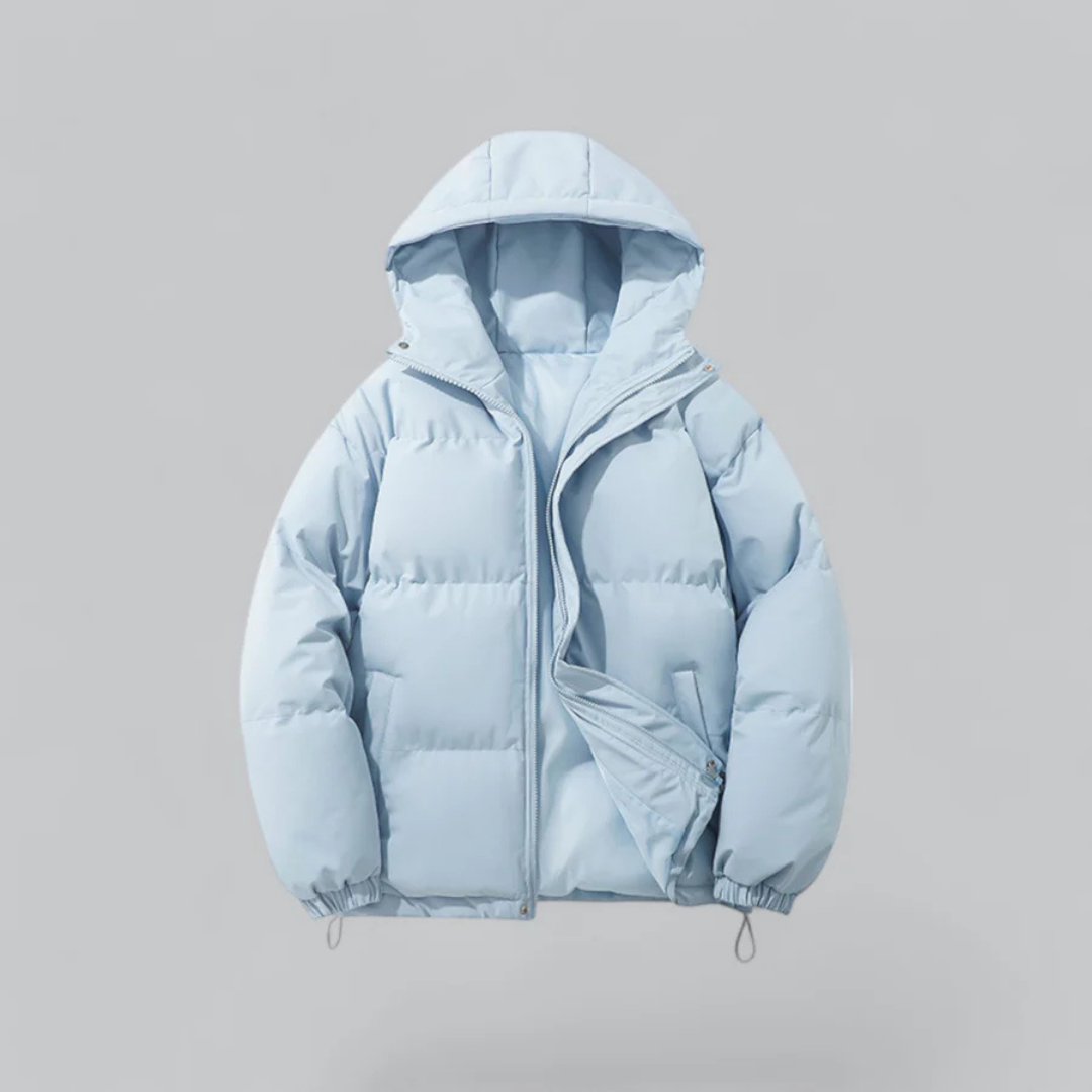 ModeGeist | Kurze Kapuzenjacke Reißverschluss Besonderer Winter