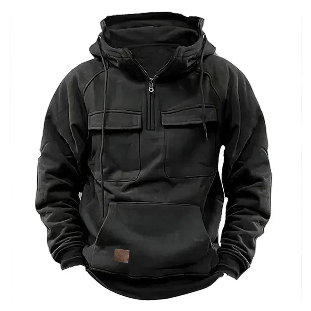 ModeGeist | Warme Hoodie mit hallem Reißverschluss