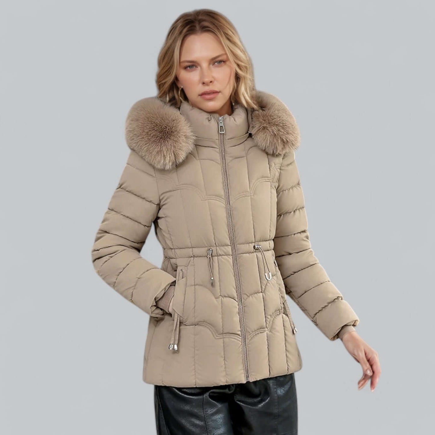 ModeGeist | Damen gepolsterter Parka Mantel