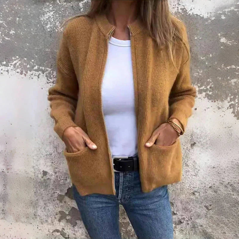 JENELL Strickjacke mit großen Taschen