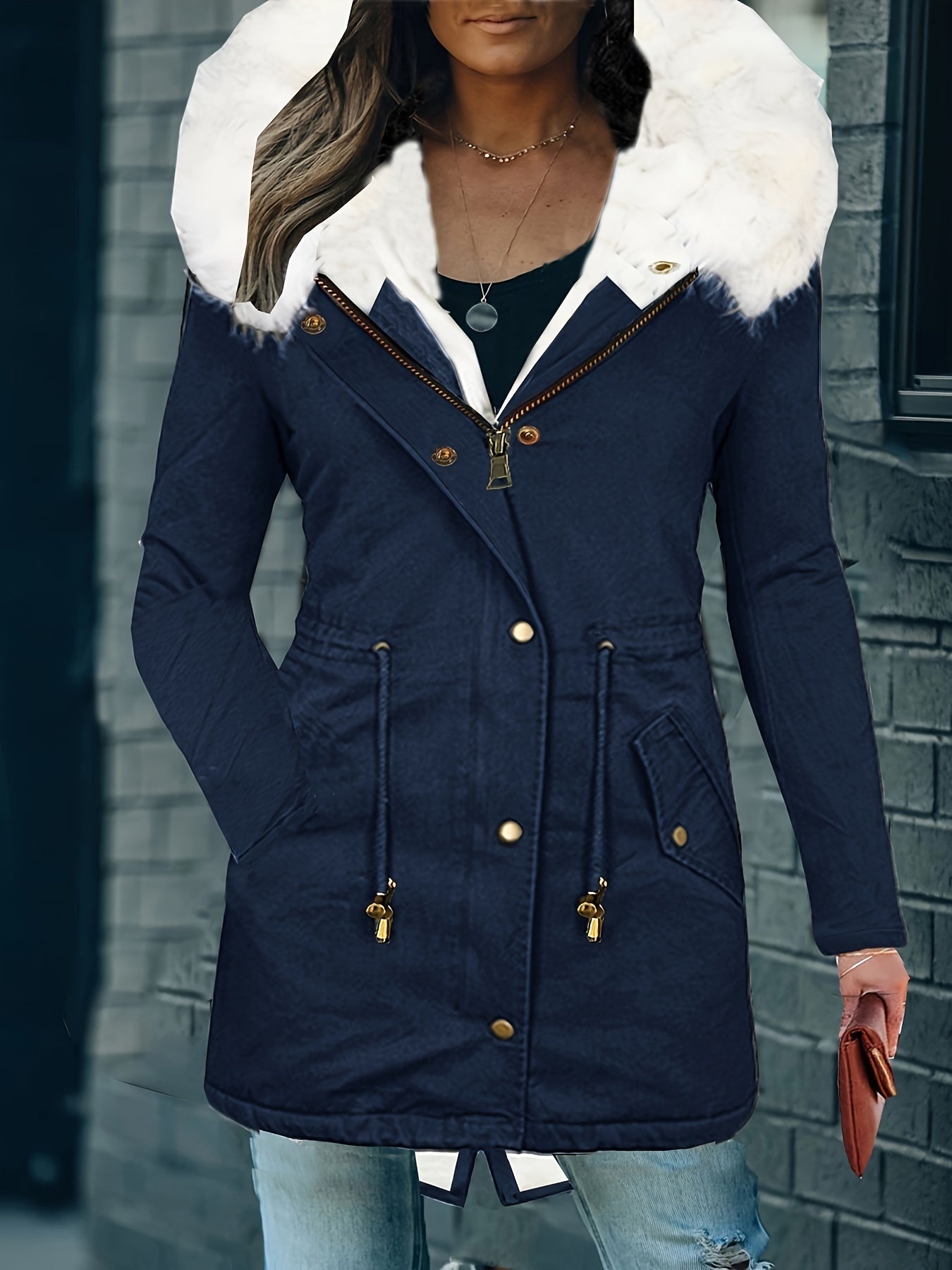 ModeGeist | Kapuzenpullover Zugkordel Parka Mantel