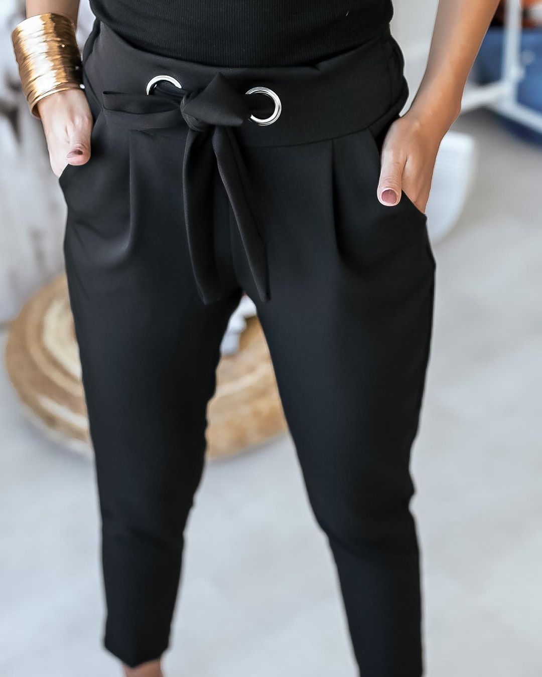 Modische Hose mit hoher Taille von ANGELIEN für die Freizeit