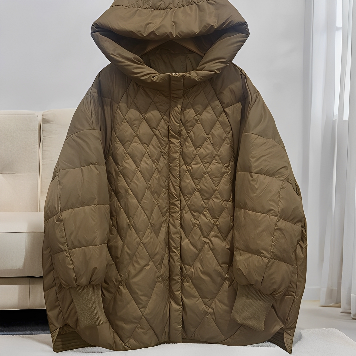 ModeGeist | Lässiger Winter-Daunenmantel mit Reißverschluss für Damen