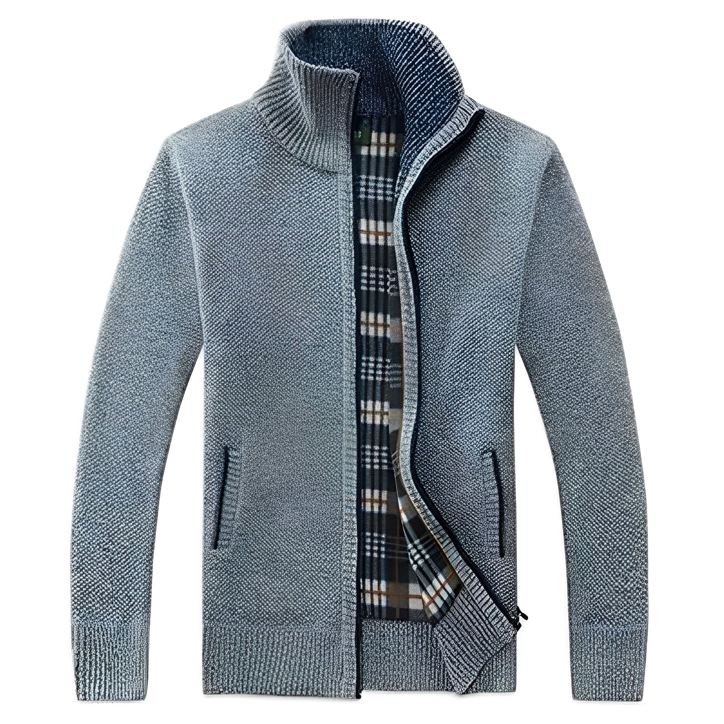 ModeGeist | Stylischer Cardigan mit weichem Fleece-Futter für Männer