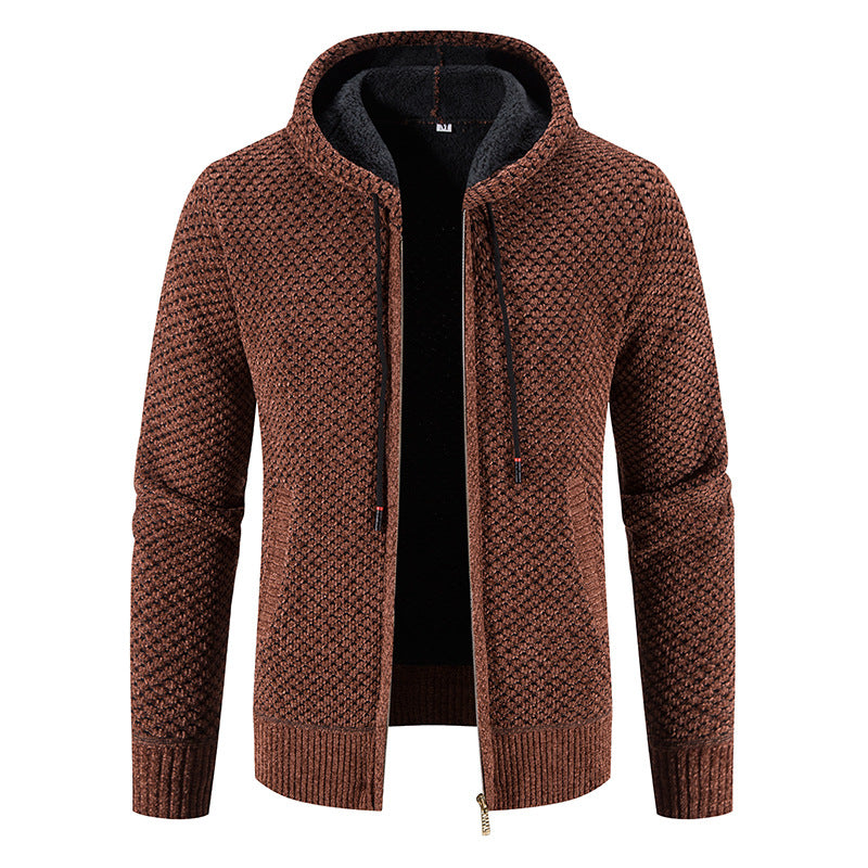 ModeGeist | Stilvoller Kapuzen-Cardigan für Männer