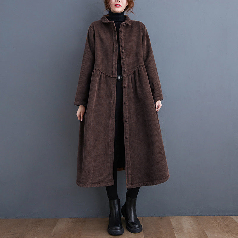 ModeGeist | Warmer Cordjacke mit lockerer Passform für Frauen