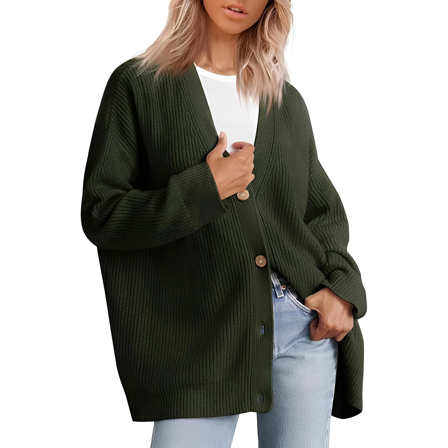 ModeGeist | Lässiger Oversize Cardigan für Frauen