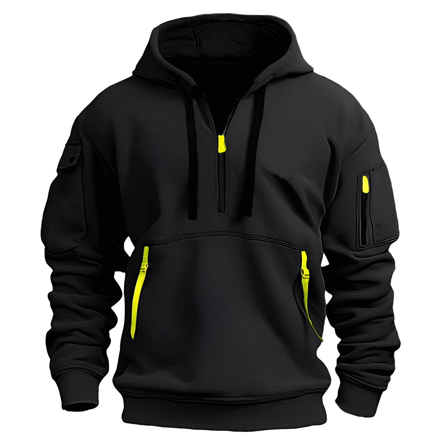 ModeGeist | Lässiger, lockerer Hoodie mit Reißverschluss für Männer