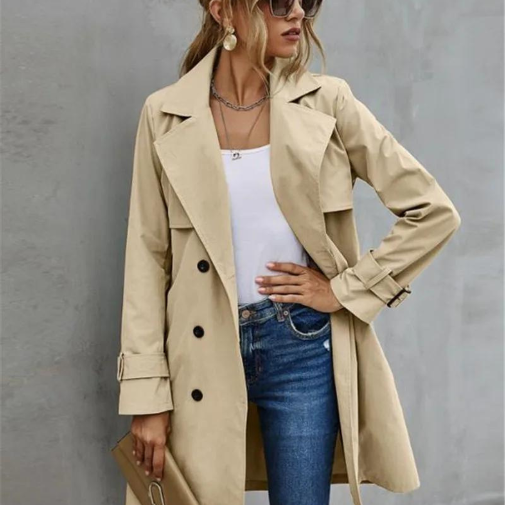 ModeGeist | Lässiger warmer Mantel für Frauen