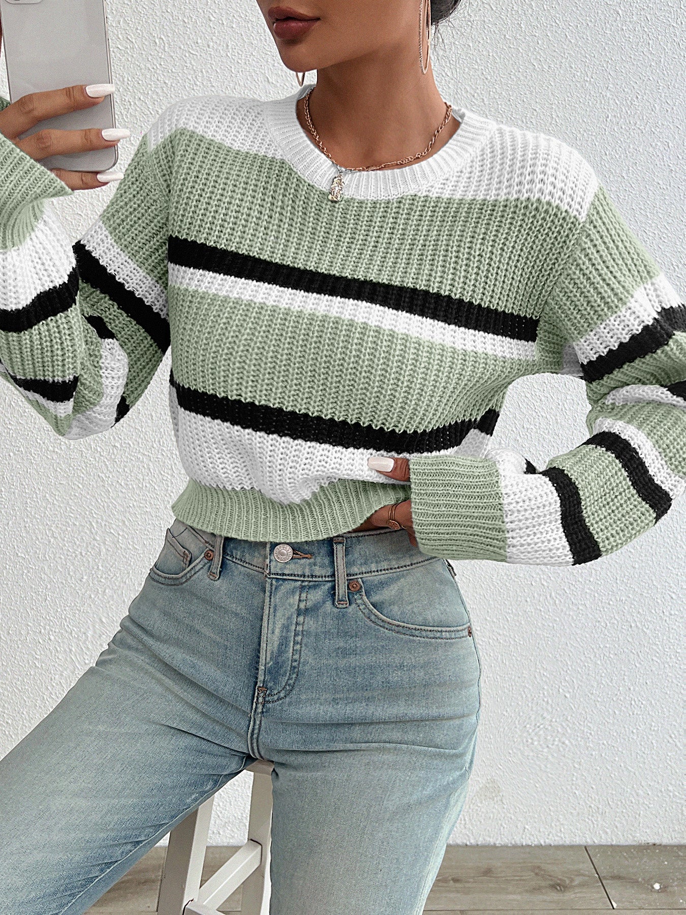 ModeGeist | Strick Rundhals Pullover
