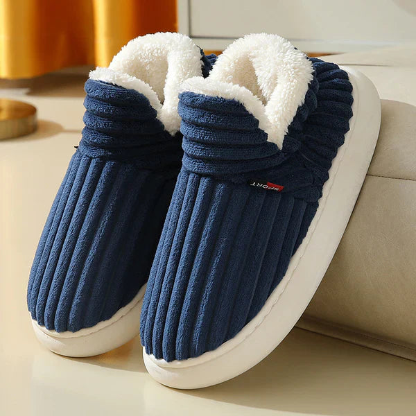 Bertha: Kuschelige & bequeme Hausschuhe mit Fleece-Innenfutter