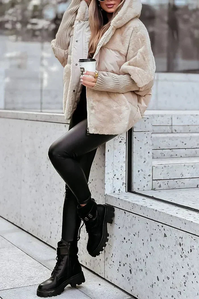 ModeGeist | Damen - Winter Fleecejacke – Eleganter Luxus mit Kuschelfaktor
