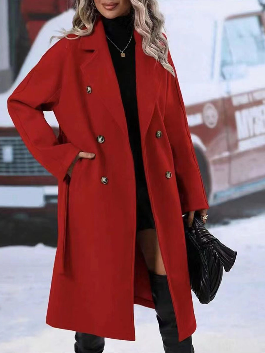 ModeGeist | Klassischer Damen Trenchcoat Mit Doppelknopfverschluss