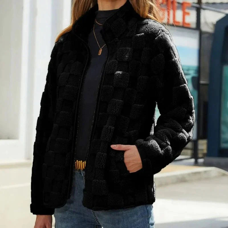 ModeGeist | Karierte Winterjacke für Damen