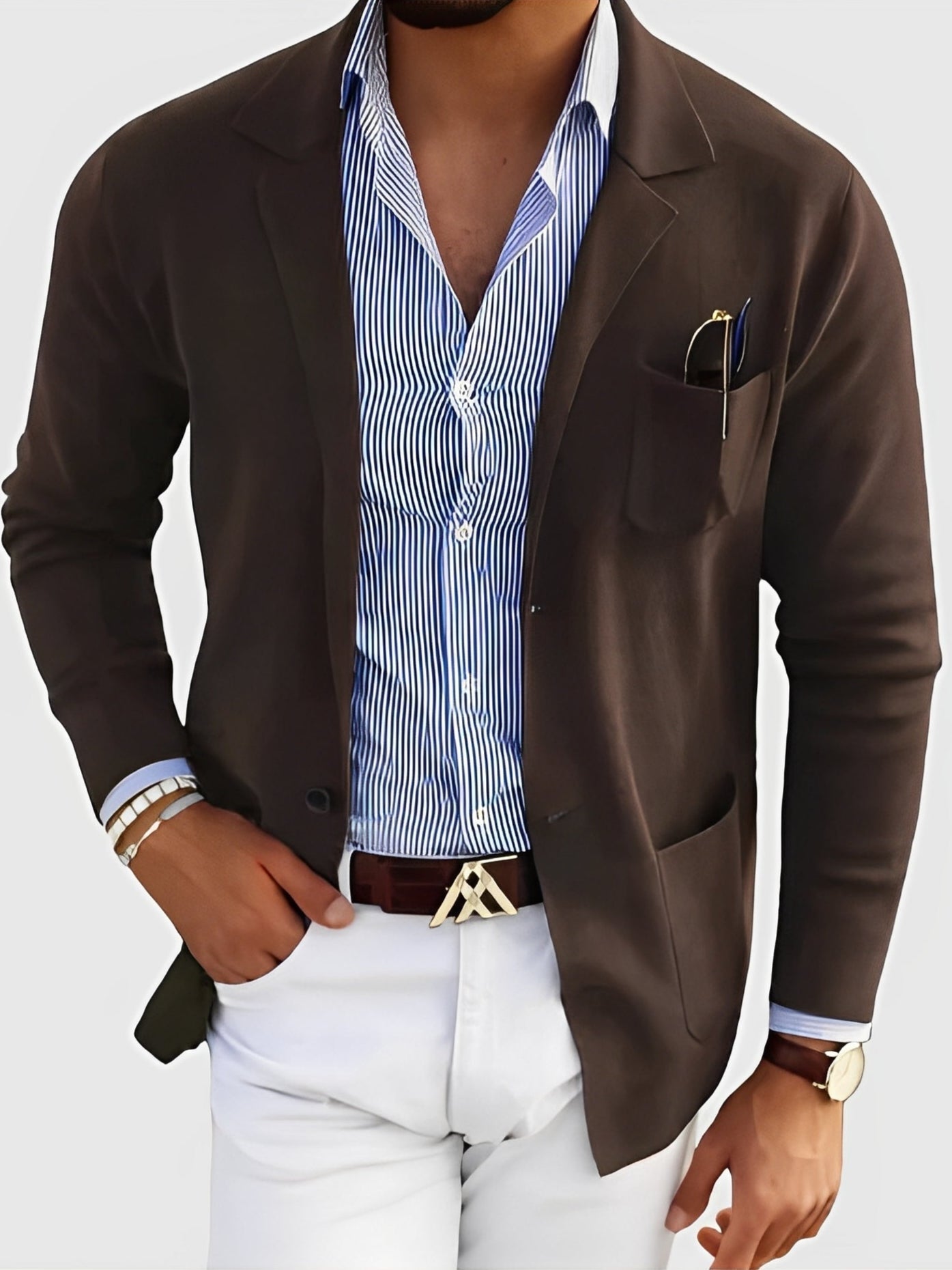 ModeGeist | Eleganter Blazer mit Taschen für Männer