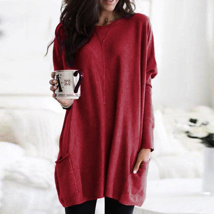 Damen-Pulloverkleid mit Taschen