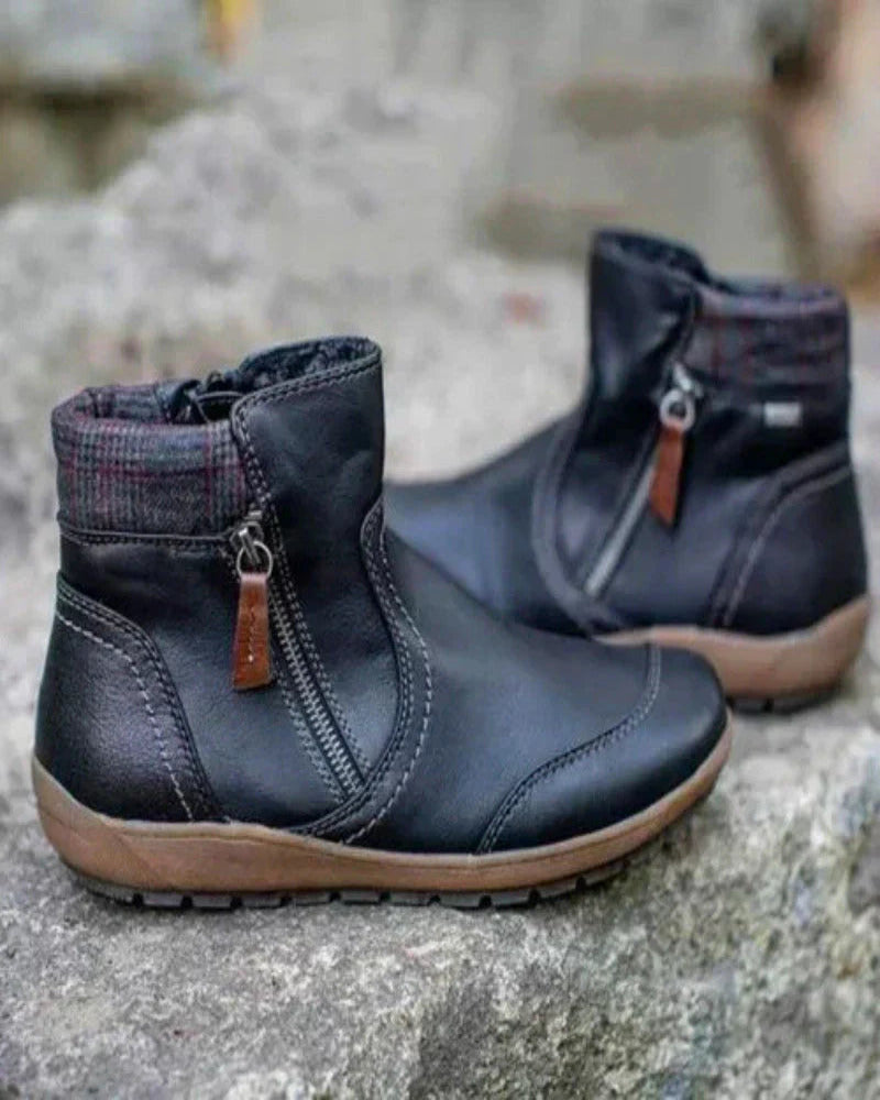 ModeGeist | Wasserdichte Orthopädische Stiefel mit Hochwertigem Reißverschluss