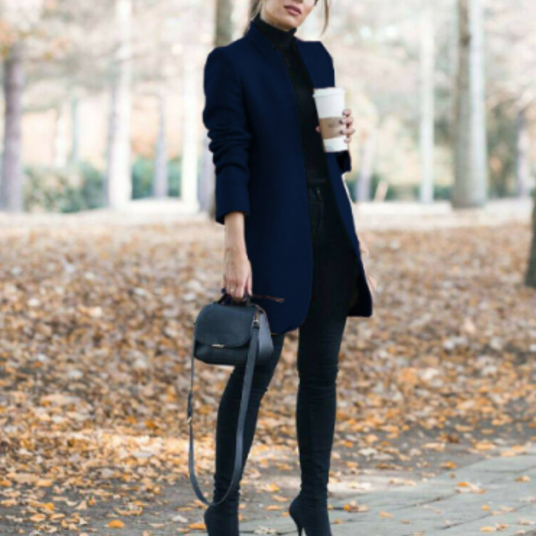 ModeGeist | Damen Stehkragen Mantel - Winter