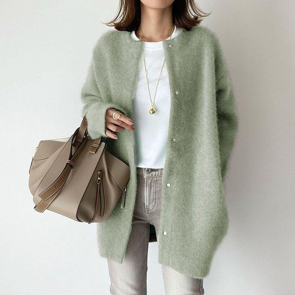 ModeGeist | Minimalistischer Cardigan Kaschmir-mischung Einfach, Elegant