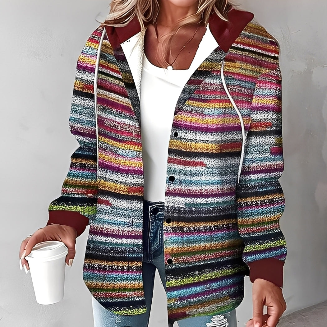 ModeGeist | Freizeit, Warme Kapuzenjacke für Frauen